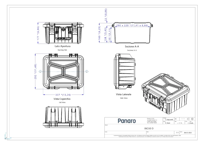 Panaro EKO30D Waterproof Case Empty - Image 6